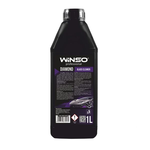 Очисник скляних і дзеркальних поверхонь автомобіля Winso Diamond Glass Cleaner (концетрат 1:10), 1л