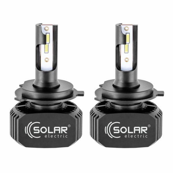 LED автолампа Solar H4 12/24V 6000K 5000Lm 40W, CSP1860 2шт - Зображення 2