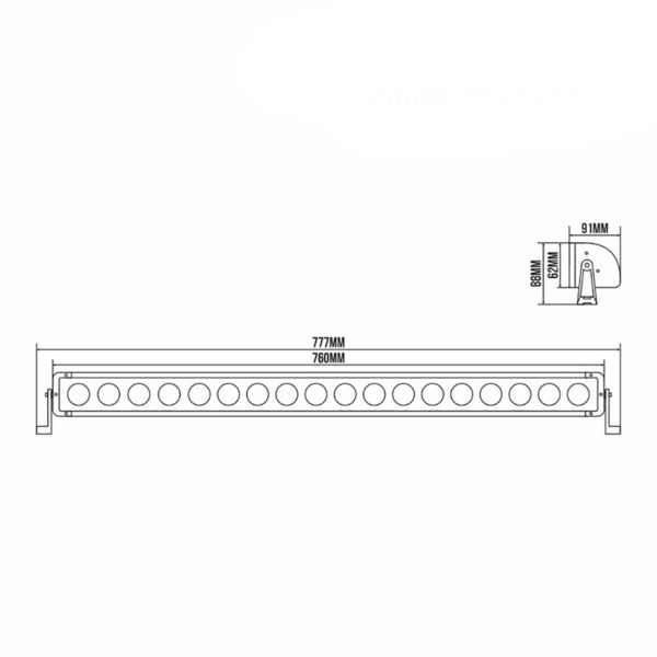 Автолампа світлодіодна BELAUTO CREE Combo LED (18*10w) - Зображення 2