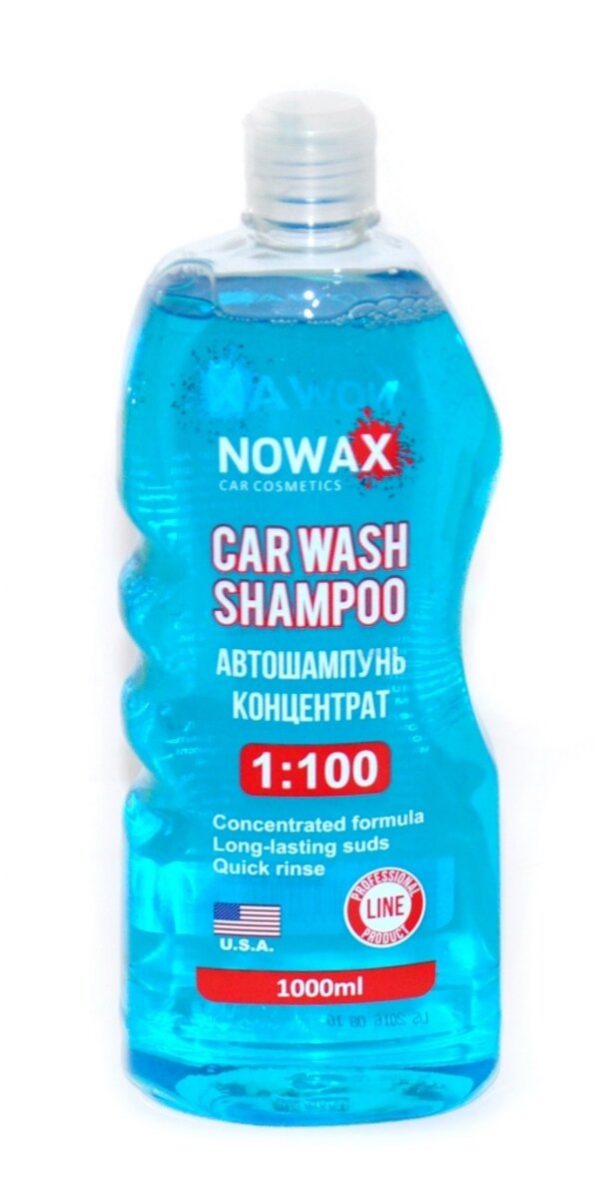 Автошампунь Nowax Car Wash Shampoo концентрат 1:100, 1л