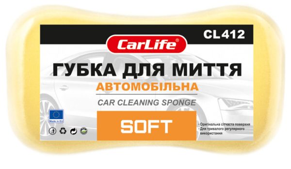 Губка для авто CarLife Soft