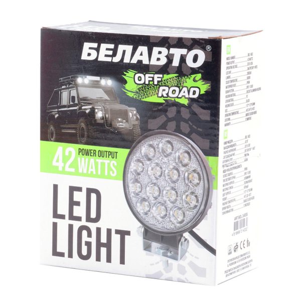 Автолампа світлодіодна BELAUTO EPISTAR Flood LED (14*3w) - Зображення 2