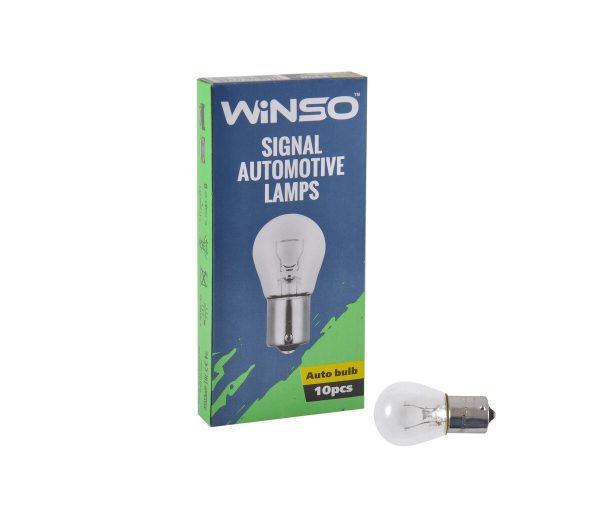 Лампа розжарювання Winso 24V P21W 21W BA15s, 10шт