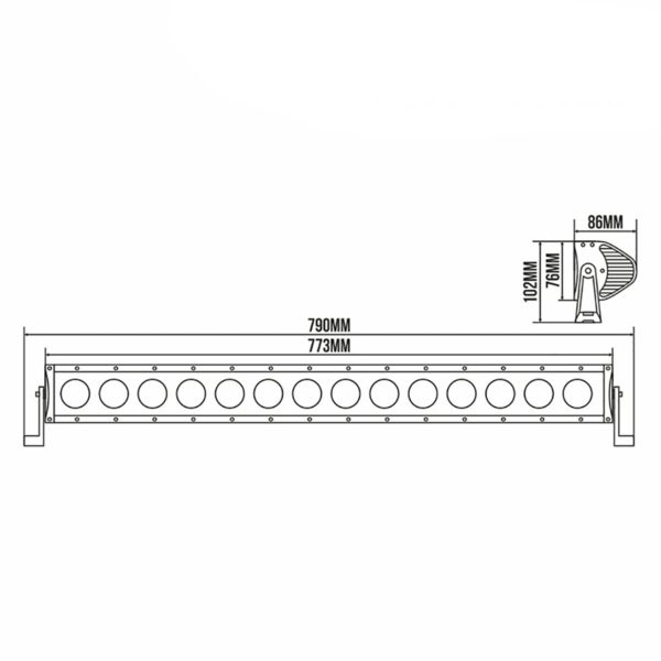 Автолампа світлодіодна BELAUTO CREE Combo LED (14*10w) - Зображення 2