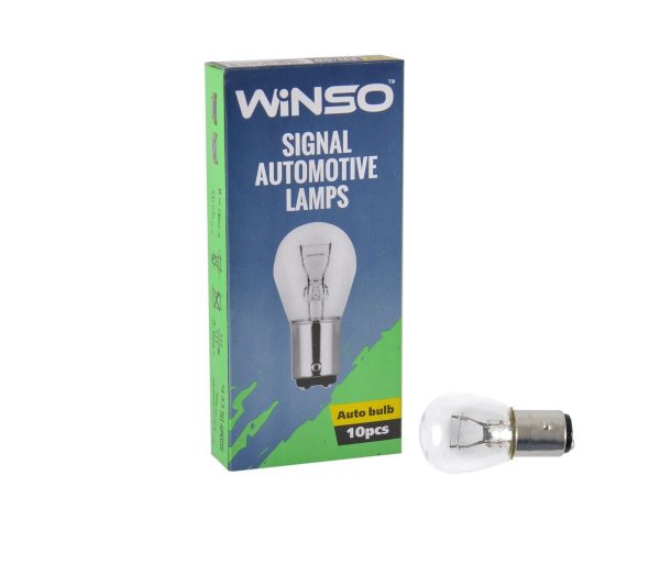 Лампа розжарювання Winso 24V P21/5W 21/5W BAY15d, 10шт