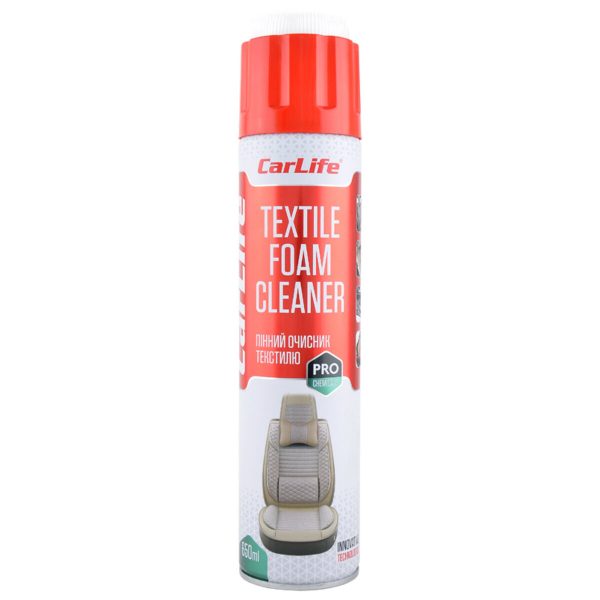 Пінний очисник текстилю CarLife Textile Foam Cleaner, 650мл