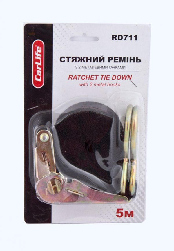 Стяжний ремінь з замком CarLife 1т, 5м - Зображення 2