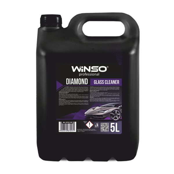 Очисник скляних і дзеркальних поверхонь автомобіля Winso Diamond Glass Cleaner (концетрат 1:10), 5л