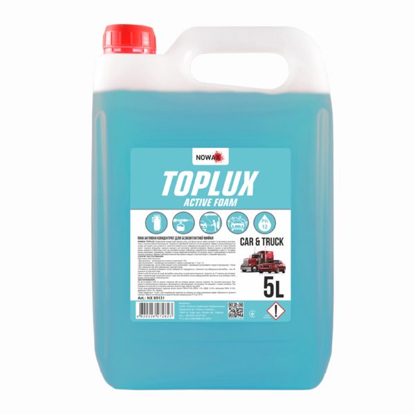 Активна піна Nowax Toplux Active Foam концентрат для безконтактної мийки, 5л