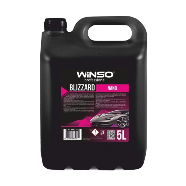 Шампунь Winso Blizzard Nano Foam Shampoo для ручної мийки (концентрат 1:12-1:10 для пінокомлекту), 5л