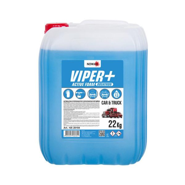 Активна піна Nowax Viper+ Dosatron Active Foam суперконцентрат для безконтактної мийки, 22кг