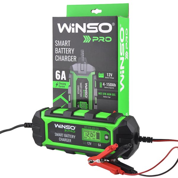 Зарядний пристрій АКБ Winso Pro 12V, 6A LCD - Зображення 4