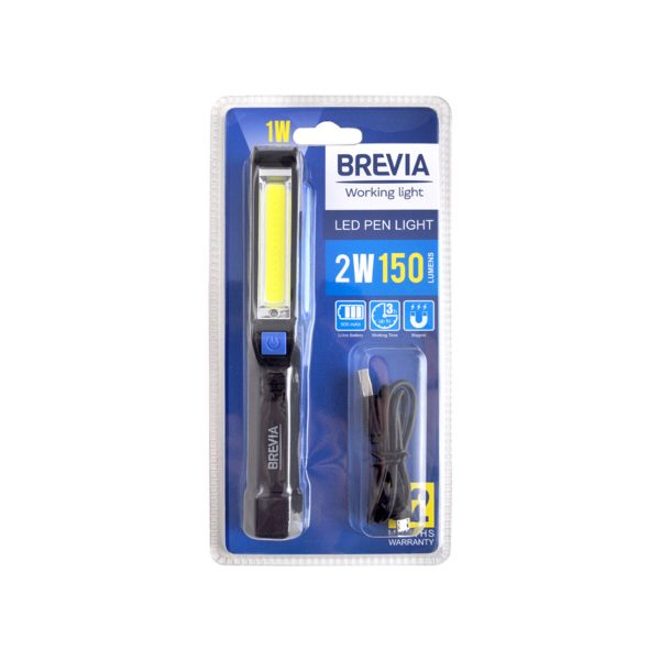 Ліхтар інспекційний Brevia LED Pen Light 2W COB+1W LED 150lm 900mAh microUSB - Зображення 4