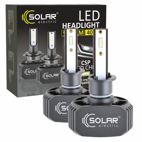 LED автолампа Solar H1 12/24V 6000K 5000Lm 40W CSP1860 2шт