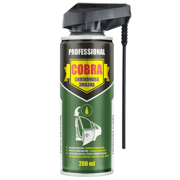 Змазка силіконова Nowax Silicone Spray Professional Cobra, 200мл