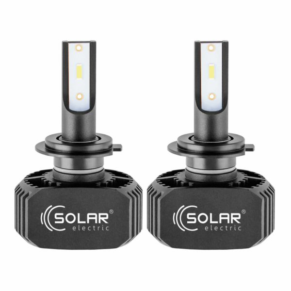 LED автолампа Solar H7 12/24V 6000K 5000Lm 40W, CSP1860 2шт - Зображення 2