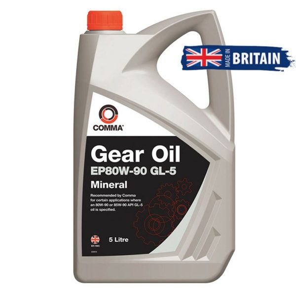 Трансмісійне масло Comma GEAR OIL EP80W-90 GL5  5л