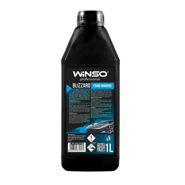 Шампунь Winso Blizzard Foam Shampoo для ручної мийки (концентрат 1:12-1:10 для пінокомлекту), 1л