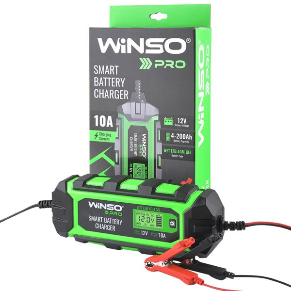 Зарядний пристрій АКБ Winso Pro 12V, 10A LCD - Зображення 4