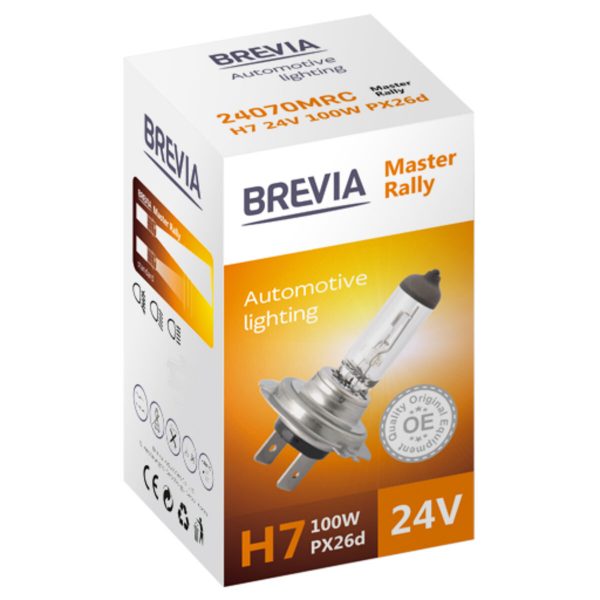 Галогенова лампа Brevia H7 24V 100W PX26d Master Rally CP