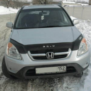 Дефлектор капоту на Honda CR-V 2002-2007 long VIP Tuning