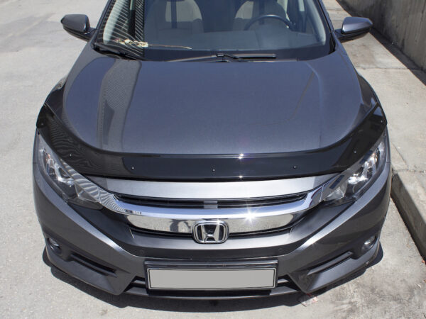 Дефлектор капоту Honda Civic Sedan X 2016-2021 (EuroCap)