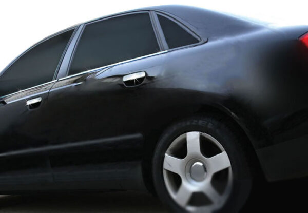 Нижні молдинги скла (6 шт., нерж) Audi A4 B7 2004-2008 рр.