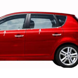 Окантовка вікон (4 шт., нерж.) Kia Ceed 2007-2012 рр.