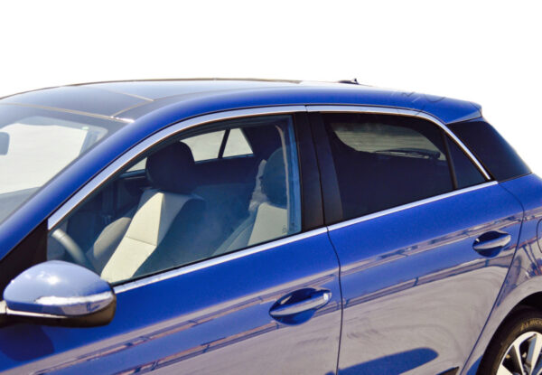 Повна обведення скла (10 шт, нерж) Hyundai I-20 2014-2020 рр.