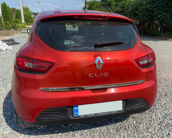 Кромка багажника (HB, нерж) Renault Clio IV 2012-2019 рр.