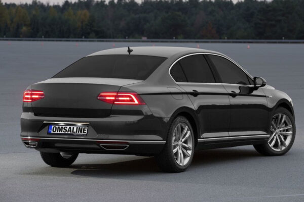 Накладка над номером (OmsaLine нерж) Volkswagen Passat B8 з 2015року SD