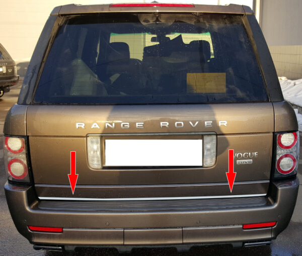 Кромка багажника (нерж.) Range Rover III L322 2002-2012рр.