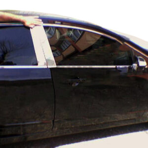 Молдинг дверних стійок (6 шт, нерж.) Honda Civic Sedan VIII 2006-2011рр.
