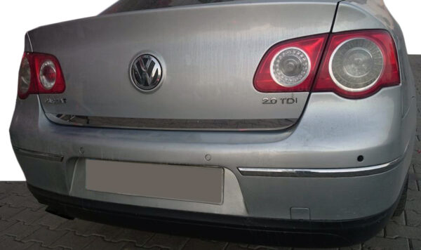 Кромка багажника (нерж) OmsaLine - Італійська нержавійка Volkswagen Passat B6 2006-2012рр.