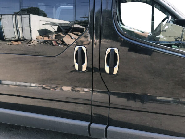 Обведення ручок (4 шт, нерж) Renault Trafic 2001-2015 рр.