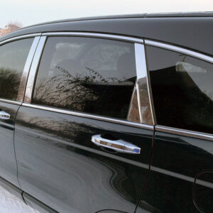 Молдинг дверних стійок (8 шт, нерж.) Honda CRV 2007-2011рр.