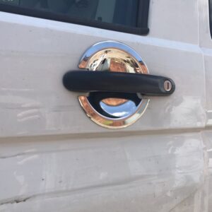 Накладки під ручки (нерж) Carmos - Турецька сталь, 3 шт Volkswagen T5 Multivan 2003-2010рр.