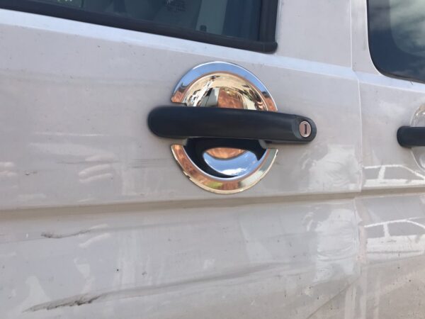 Накладки під ручки (нерж) Carmos - Турецька сталь, 4 шт Volkswagen T5 Multivan 2003-2010рр.