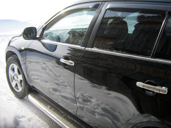 Зовнішня окантовка вікон (4 шт, нерж) Toyota Rav 4 2006-2013 років.