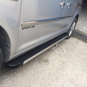 Молдинг дверний (4 шт, нерж) Максі база, Carmos - Турецька сталь Volkswagen Caddy 2010-2015рр.