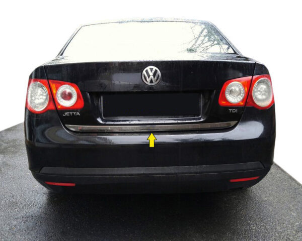 Кромка багажника (нерж) OmsaLine - Італійська нержавійка Volkswagen Jetta 2006-2011 рр.
