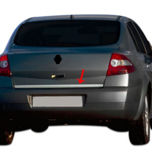 Кромка багажника (нерж.) HB, Carmos - Турецька сталь Renault Megane II 2004-2009 рр.