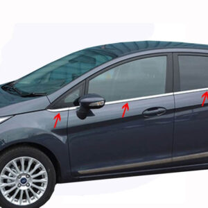 Молдинг скла (8 шт., нерж.) Carmos - Турецька сталь Ford Fiesta 2008-2017 рр.