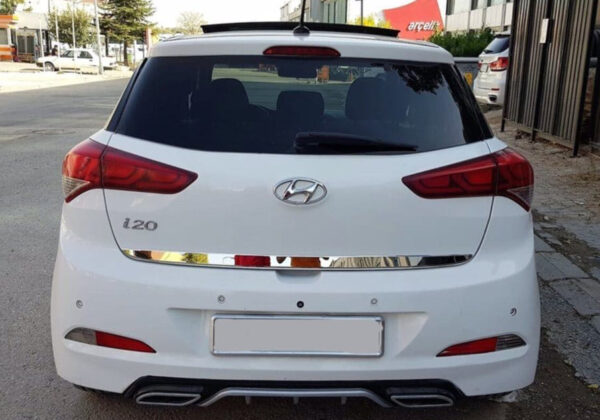 Кромка багажника 2014-2018 (нерж.) Hyundai I-20 2014-2020 рр.