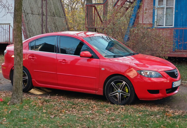 Окантовка вікон (4 шт, нерж) Седан Mazda 3 2003-2009 рр.