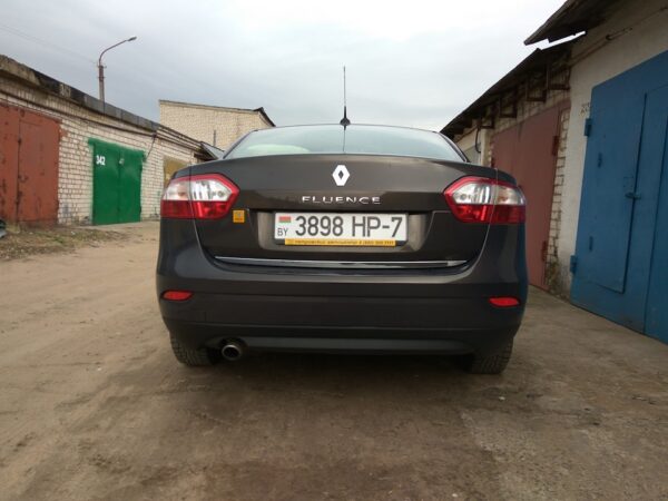 Кромка багажника (нерж.) Renault Fluence 2009-2016 рр.