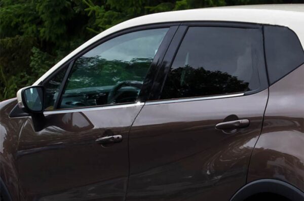 Окантовка вікон (4 шт, нерж) Renault Captur 2013-2019 рр.