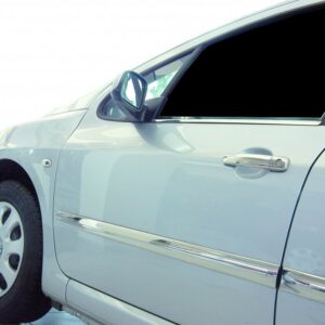 Молдинг дверний (4 шт, нерж) Peugeot 308 2007-2013 рр
