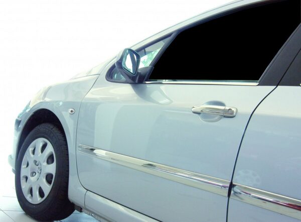Молдинг дверний (4 шт, нерж) Peugeot 308 2007-2013 рр