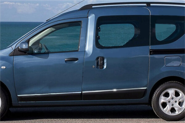Молдинг дверний (4 шт, нерж.) Renault Dokker 2013-2022 рр.